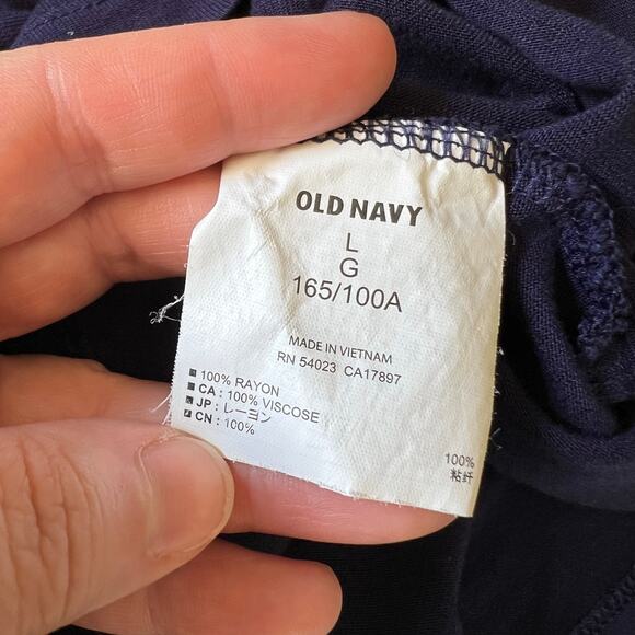 Old Navy Womens Blouson Dress Sleeveless Scoop Neck Knee Length Navy Blue Large - Picture 10 of 11